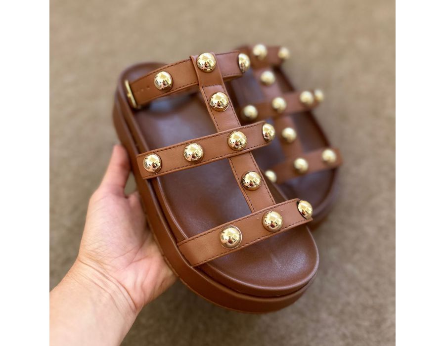 Flatform Virginia Caramelo | KUENTO SHOES