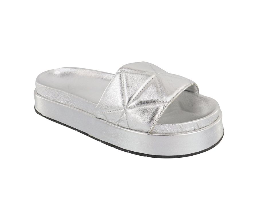 Flatform Bruna Prata | KUENTO SHOES