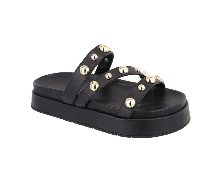 Flatform Flora Preta | KUENTO SHOES